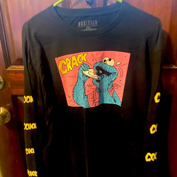 Cookie Monster Long Sleeve T-shirt - Picture 1 of 2